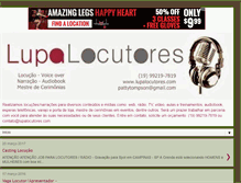 Tablet Screenshot of lupalocutores.com